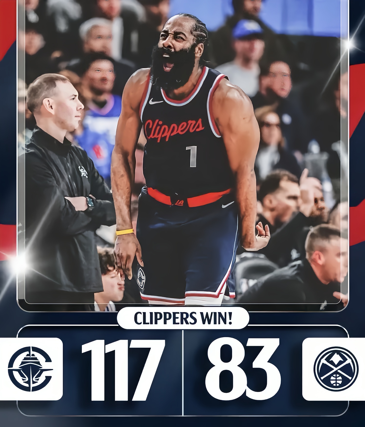 快船客场逆袭公牛，继续保持领先