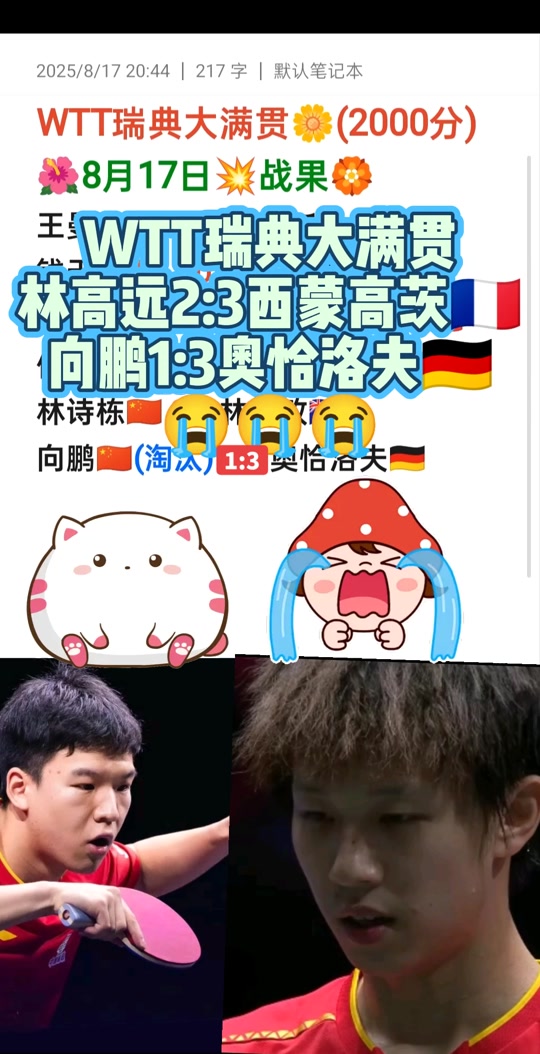 瑞典乒乓球队碾压比利时乒乓球队，奥恰洛夫统治全场